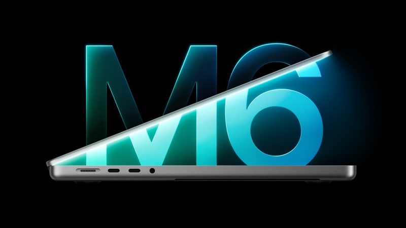Apple's new 14-inch MacBook Pro with M6, open